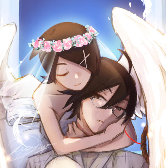 Fuura Kafuka with Sensei